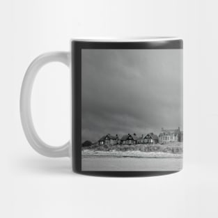 Brooding sky above Alnmouth Monochrome Mug